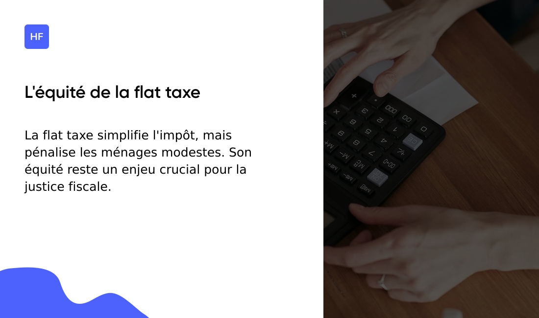 La flat taxe est-elle équitable ?