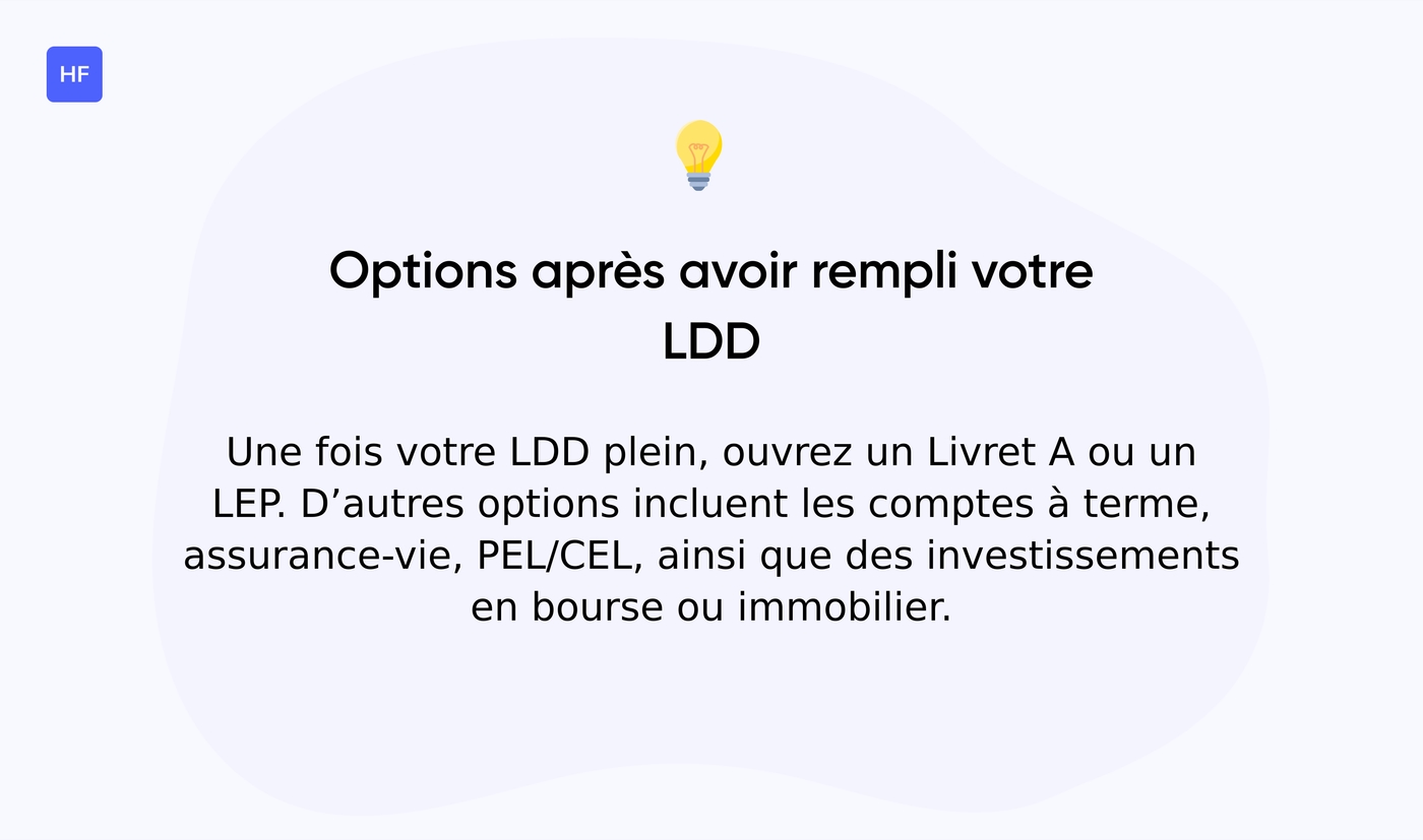 Que faire quand votre LDD est plein