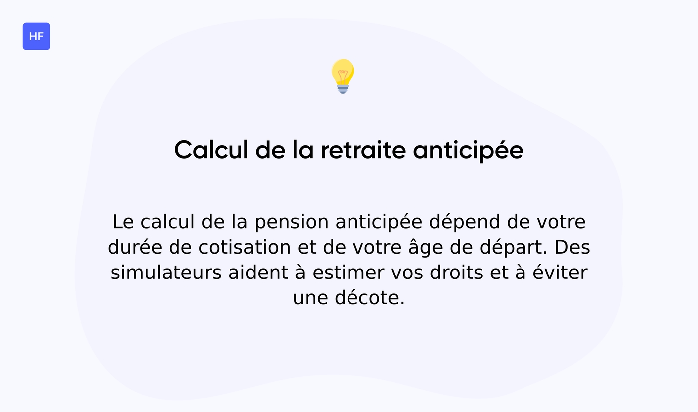 Comment calculer sa retraite anticipée