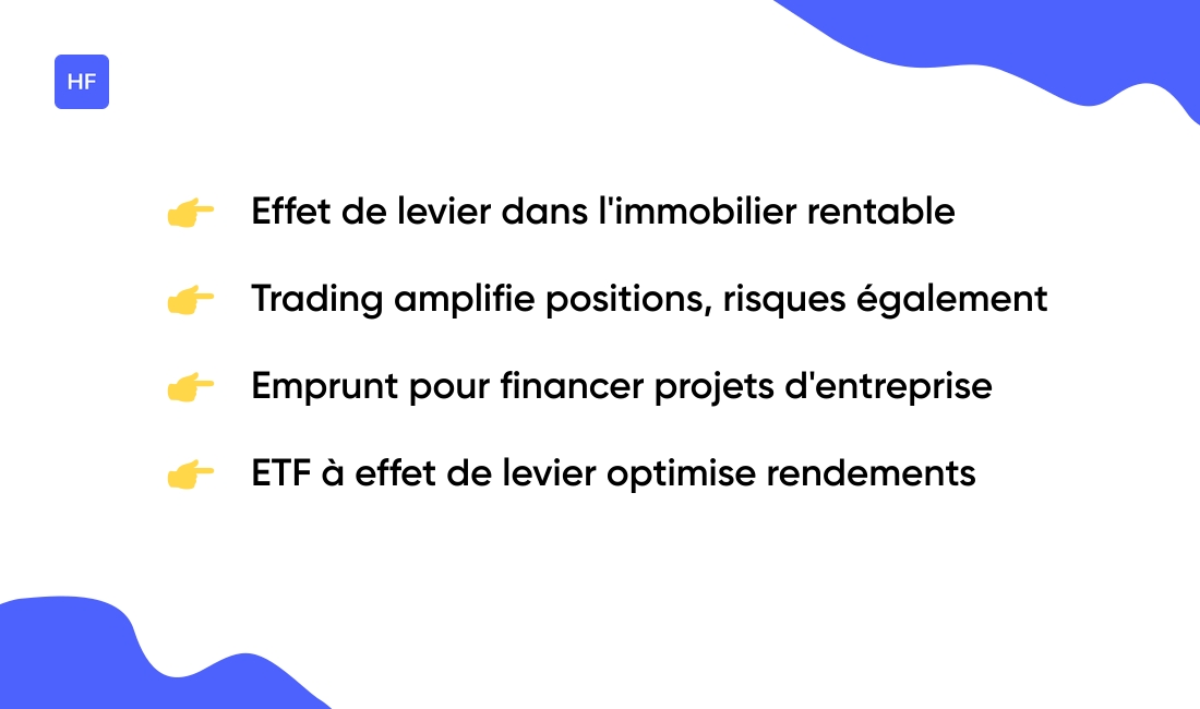Applications de l'effet de levier par secteur